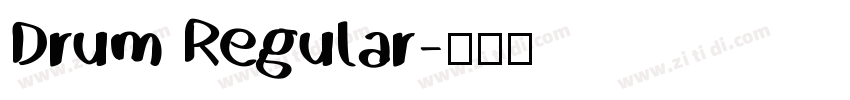 Drum Regular字体转换